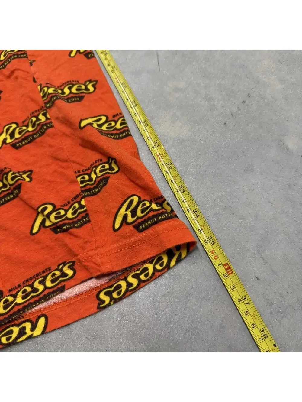 Reese's Peanut Butter Cups Lounge Pajama Pants Orange Logo Print Men's Large